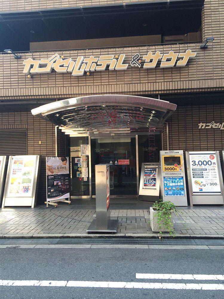 Capsule Hotel Asahi Plaza Shinsaibashi Osaca Exterior foto